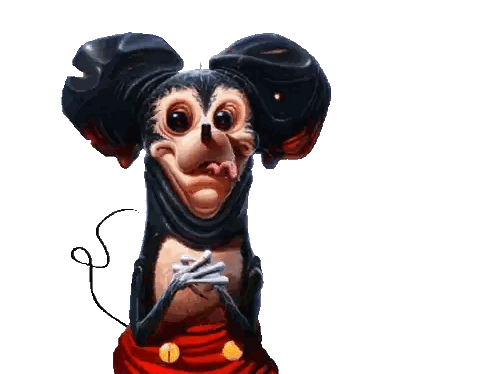 Mickey Mouse Cartoon Drawing Sticker