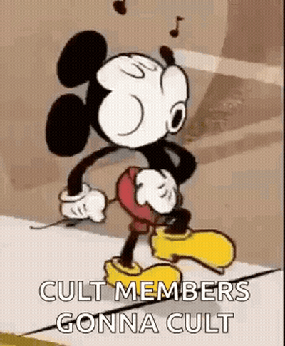 Mickey Mouse Dancing Cult Members Gonna Cult GIF