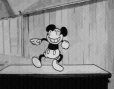 Mickey Mouse Dancing On Table GIF