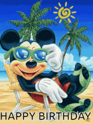 Mickey Mouse Disney Happy Birthday GIF