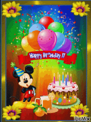 Mickey Mouse Disney Happy Birthday GIF