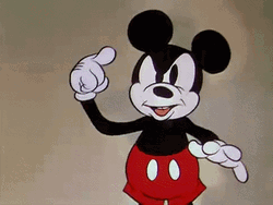 Mickey Mouse Doing Crazy Sign