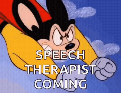 Mickey Mouse Flying Speech Therapist GIF