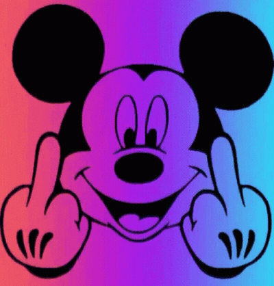 Mickey Mouse Giving Middle Finger GIF