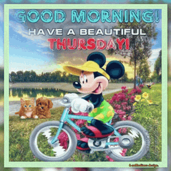 Mickey Mouse Good Morning Thursday Funny GIF