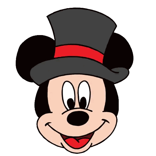 Mickey Mouse Happy New Year Sticker