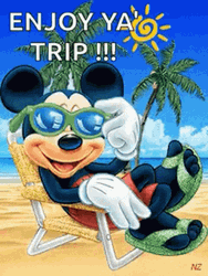 Mickey Mouse Have Fun Summer Trip GIF