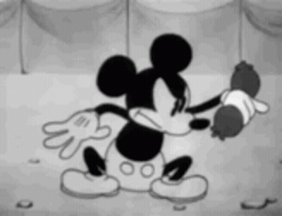 Mickey Mouse Holding Balloon GIF