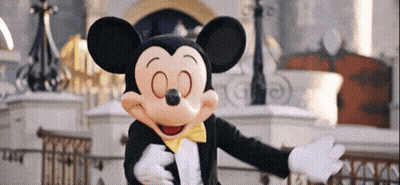 Mickey Mouse In Tuxedo With Yellow Bow Tie GIF