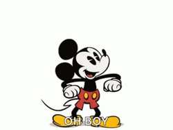 Mickey Mouse Jumping Oh Boy GIF