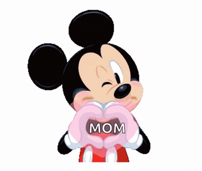 Mickey Mouse Making Heart Shape GIF