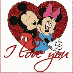 Mickey Mouse Minnie Mouse I Love You