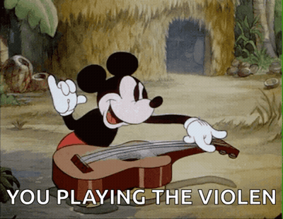 Mickey Mouse Playing Violin You Playing The Violin GIF