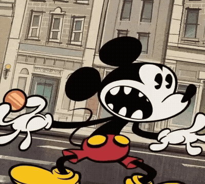 Mickey Mouse Running GIF