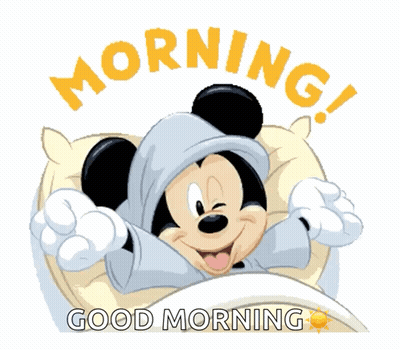 Mickey Mouse Saying Good Morning GIF