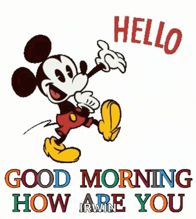 Mickey Mouse Saying Good Morning How Are You GIF