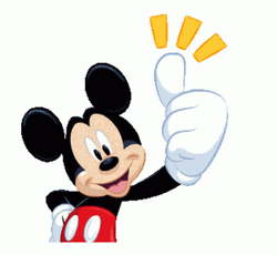 Mickey Mouse Smile Thumbs Up
