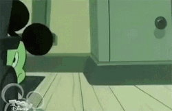 Mickey Mouse Sneaking In GIF