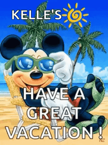Mickey Mouse Sunglasses Kelle's Have A Great Vacation GIF