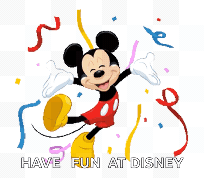 Mickey Mouse Surrounded By Confetti GIF