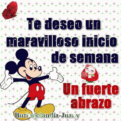 Mickey Mouse Te Deseo Un Maravilloso Inicio De Semana GIF