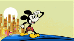 Mickey Mouse Train Transportation GIF