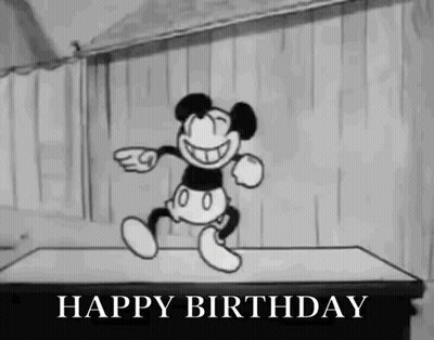 Mickey Mouse Waving At Steering Wheel GIF