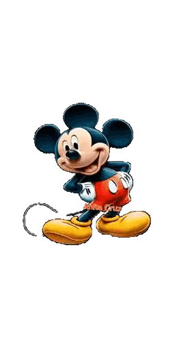 Mickey Mouse Wearing Red Shirt Sticker
