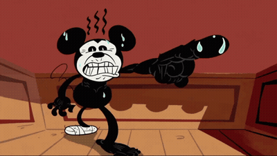 Mickey Mouse With Bandage GIF