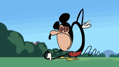 Mickey Mouse With Huge Nose GIF