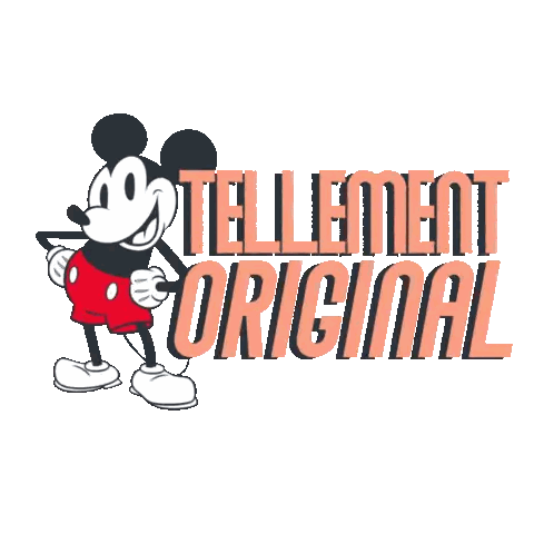 Mickey Mouse With Tellement Original Sticker