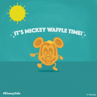 Mickey Waffle Saying It's Mickey Waffle Time GIF