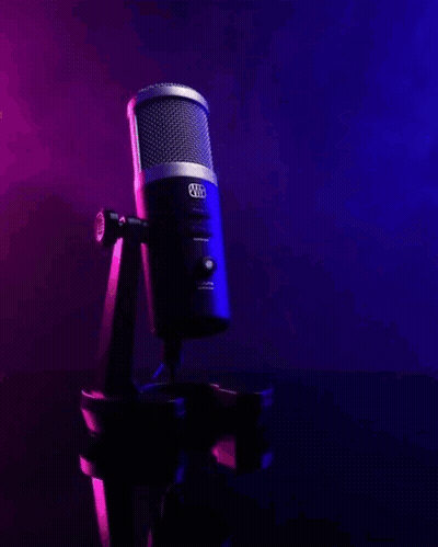 Microphone With Happy New Year GIF