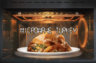 Microwave Turkey Cooking GIF