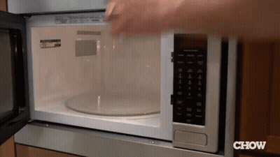 Microwave With Girl On Screen At 2:01 GIF
