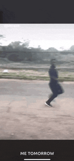 Middle Finger Running Away GIF