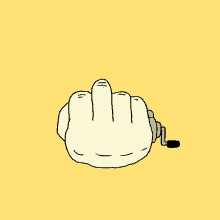 Middle Finger Toy Animation Flipping Off GIF