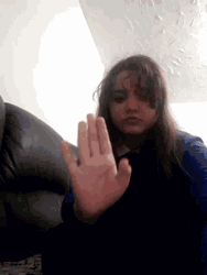 Middle Schooler Girl Playing Hand Gun To Head GIF