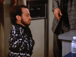 Midget Mickey Big Eyes Funny Reaction Seinfeld  GIF