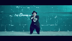 Midget Playing Trumpet Maruv Bosin Drunk Groove GIF