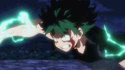 Midoriya Full Electric Power GIF