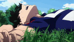 Midoriya Heavy Breathe GIF