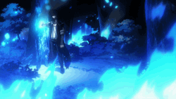 Midoriya In Flaming Forest GIF