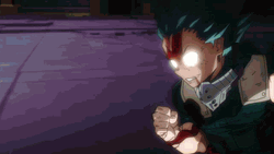 Midoriya My Hero Academia Punching GIF