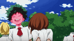 Midoriya Talking To His Crush GIF