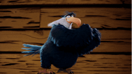 Mighty Eagle Dancing Angry Birds GIF