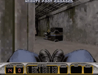 Mighty Foot Engaged Video Game Screenshot GIF