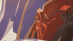 Mighty Zero Two Waving GIF