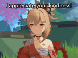 Mihoyo Genshin Impact I Appreciate Your Kindness GIF