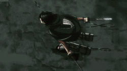 Mikasa Ackerman Jumping Down